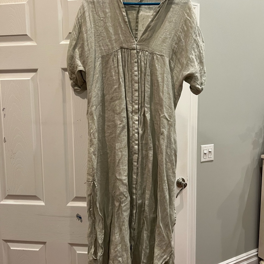 Elegant Olive Green Dress